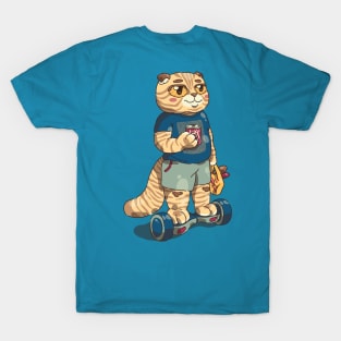 cat on Hoverbot T-Shirt